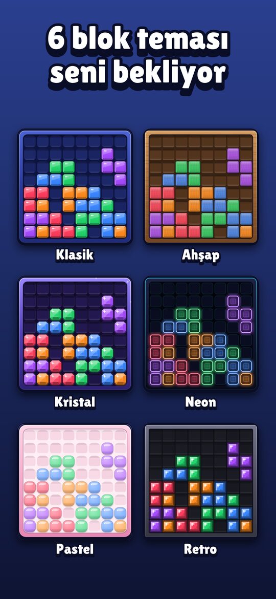 6 blok teması seni bekliyor