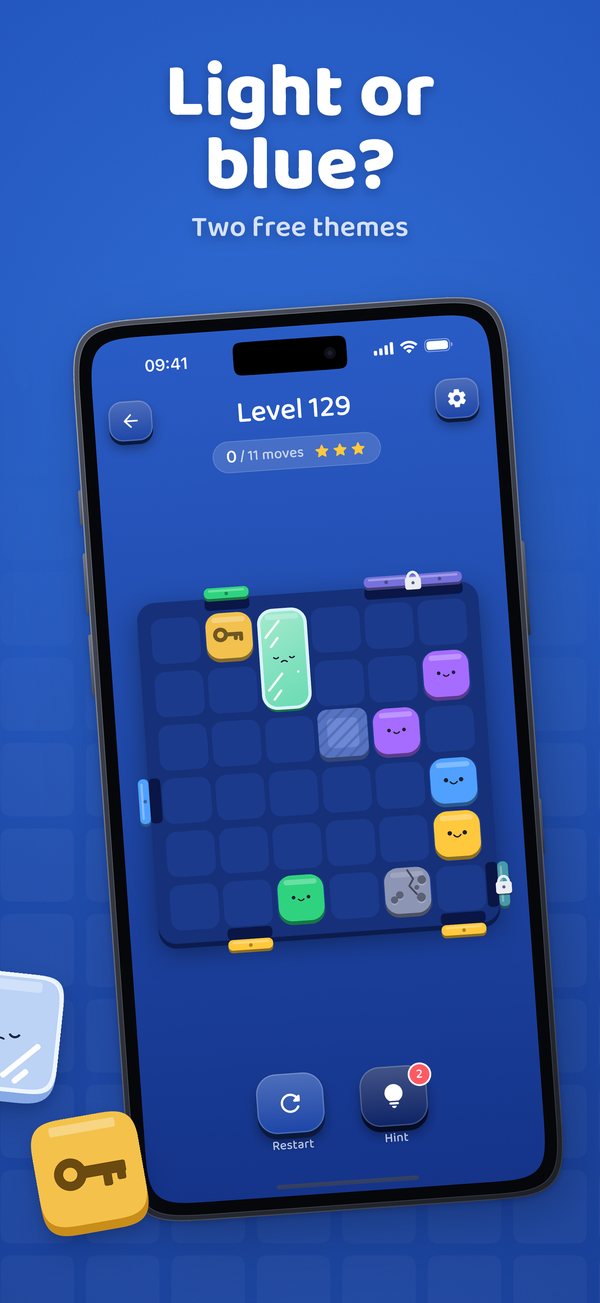 Light and blue themes