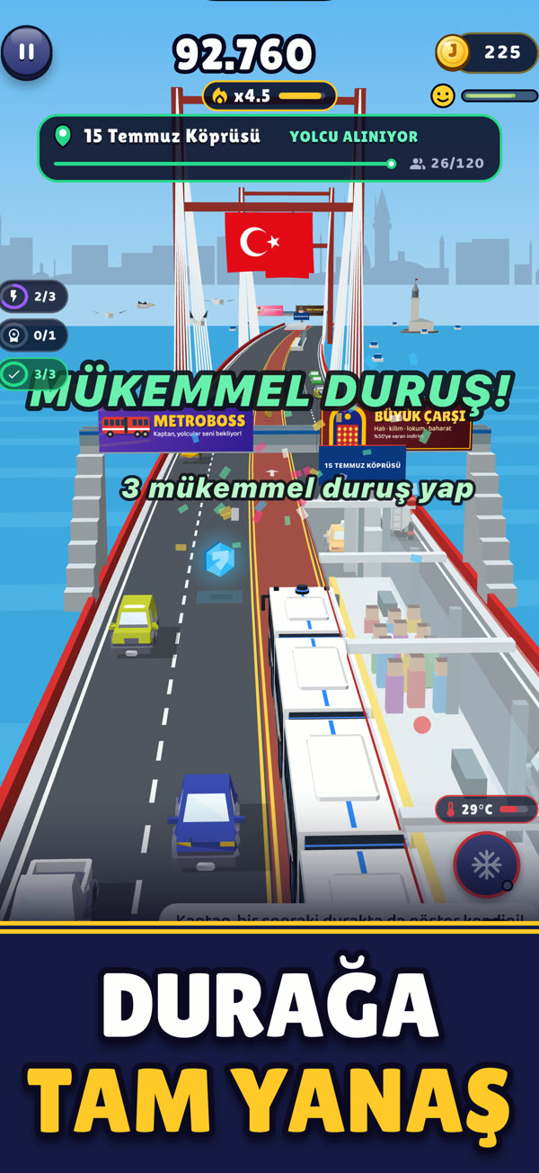 Durağa tam yanaş